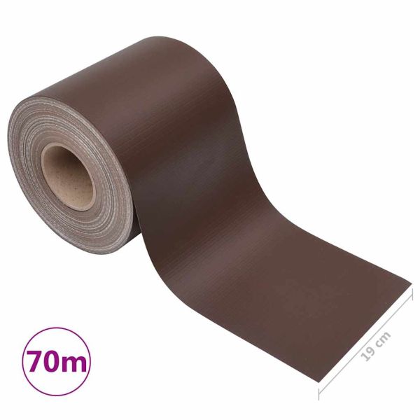 PVC лента за поверителност 70x0,19 м, кафява