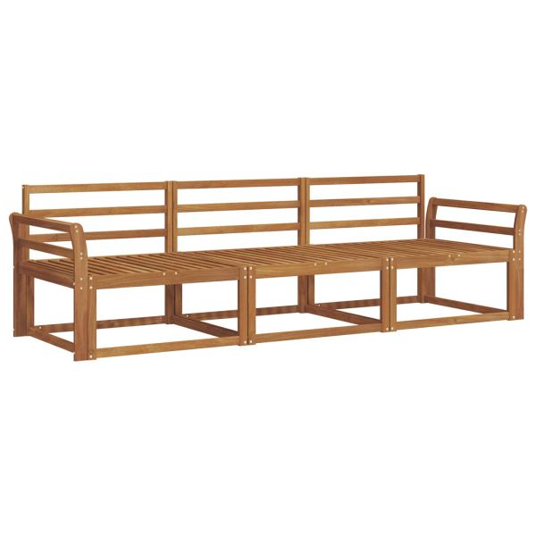 Комплект дивани за открито 3 pcs Естествен