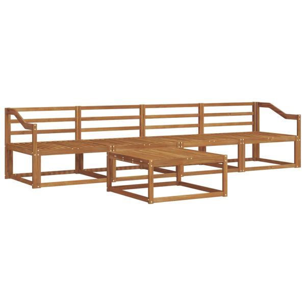 Комплект дивани за открито 5 pcs Естествен