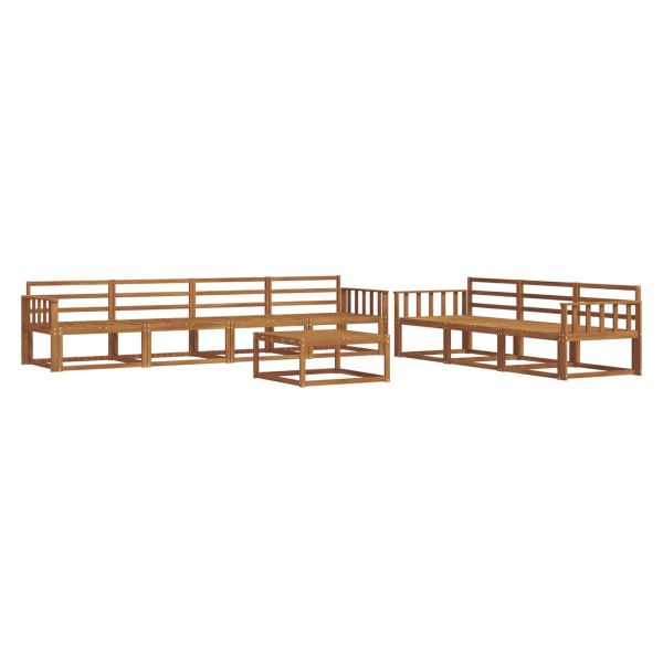 Комплект дивани за открито 8 pcs Естествен