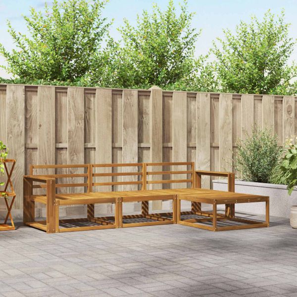 Комплект дивани за открито 4 pcs Естествен