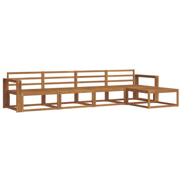 Комплект дивани за открито 5 pcs Естествен