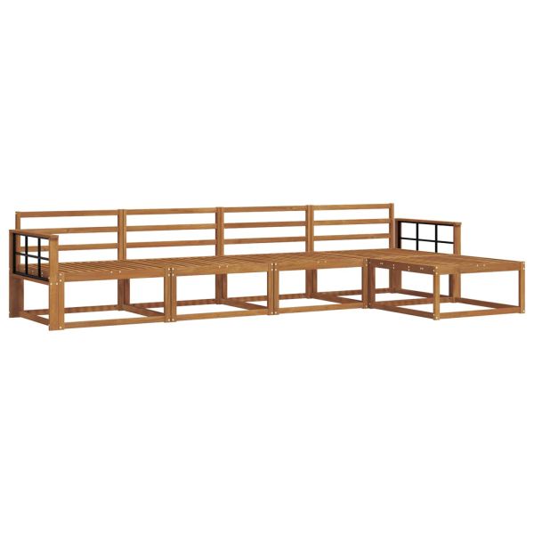 Комплект дивани за открито 5 pcs Естествен