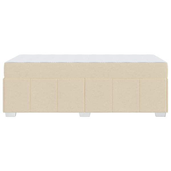 Рамка за легло с матрак Крем 90 x 200 cm текстил