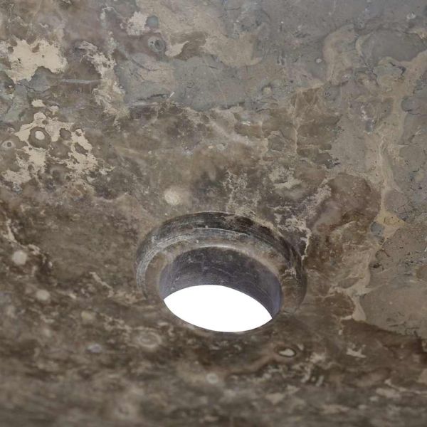 Сива мивка, 50x35x10 см, мрамор