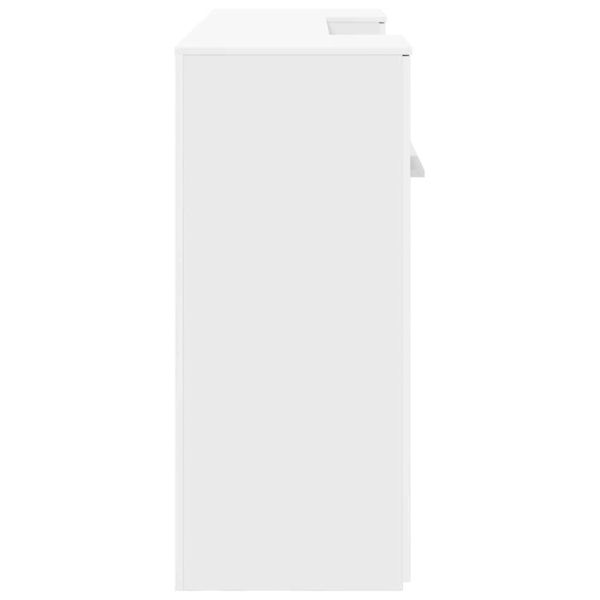 Приемно бюро, бяло, 200x50x103,5 см, инженерно дърво