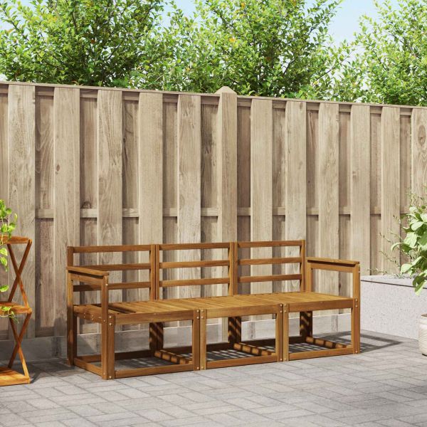 Комплект дивани за открито 3 pcs Естествен