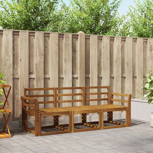 Комплект дивани за открито 3 pcs Естествен