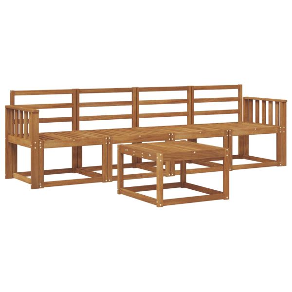 Комплект дивани за открито 5 pcs Естествен