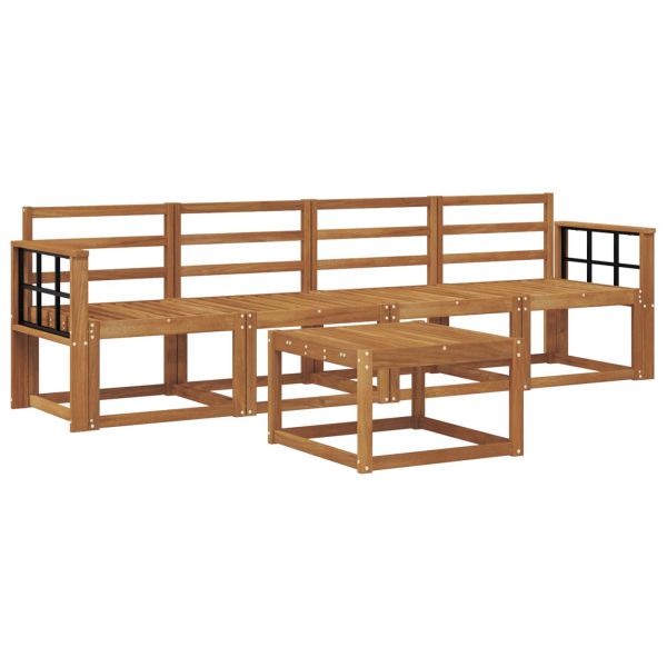 Комплект дивани за открито 5 pcs Естествен