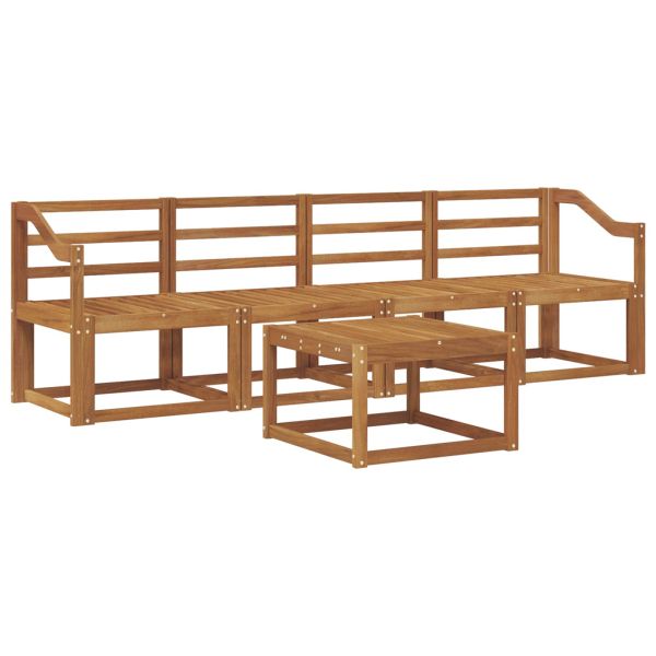 Комплект дивани за открито 5 pcs Естествен