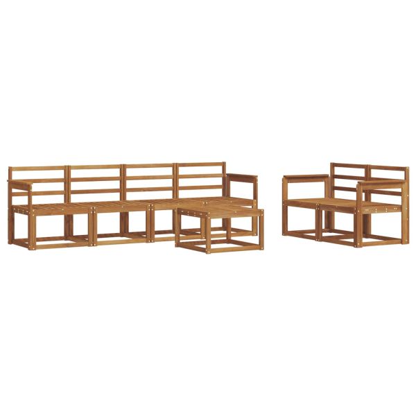 Комплект дивани за открито 7 pcs Естествен