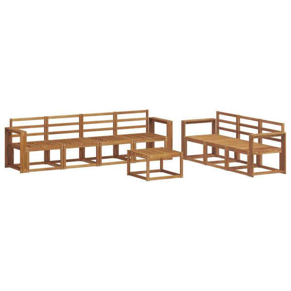 Комплект дивани за открито 8 pcs Естествен