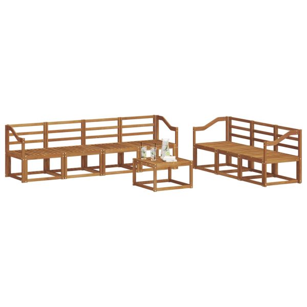 Комплект дивани за открито 8 pcs Естествен