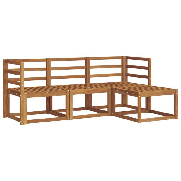 Комплект дивани за открито 4 pcs Естествен