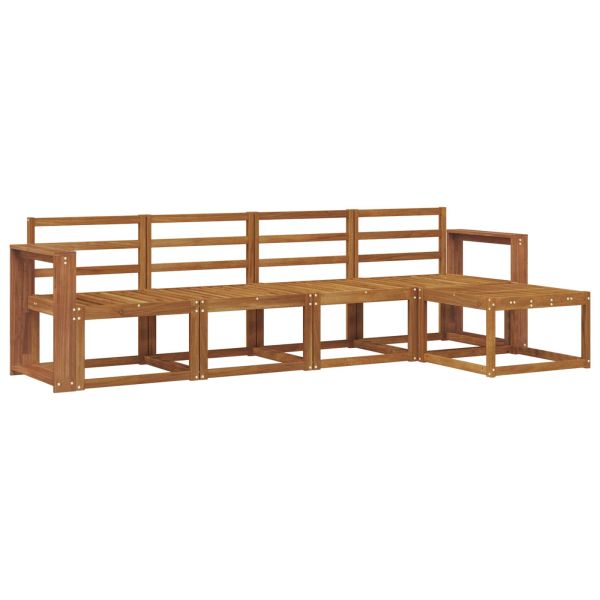 Комплект дивани за открито 5 pcs Естествен