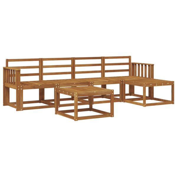 Комплект дивани за открито 6 pcs Естествен