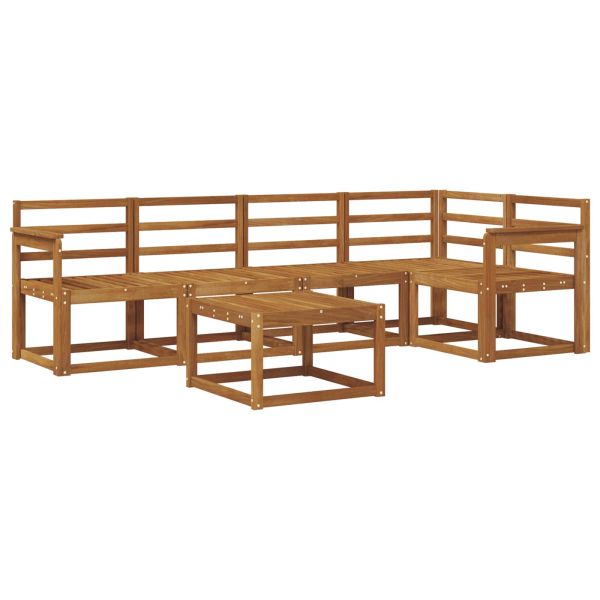 Комплект дивани за открито 6 pcs Естествен