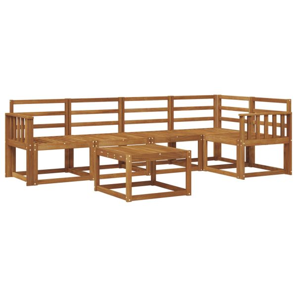 Комплект дивани за открито 6 pcs Естествен