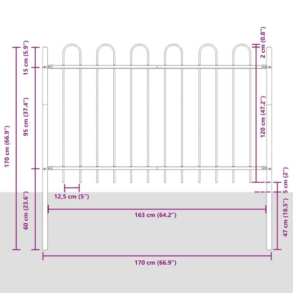 Градска ограда BOXTEL Сив