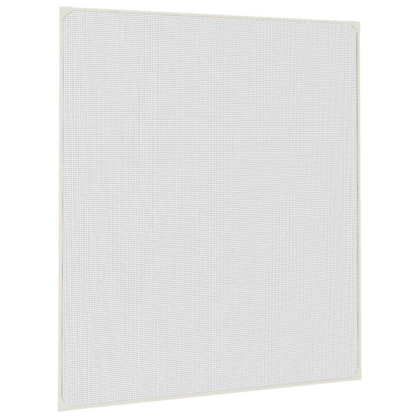 Магнитна мрежа против насекоми за прозорци, бяла, 120x140 см