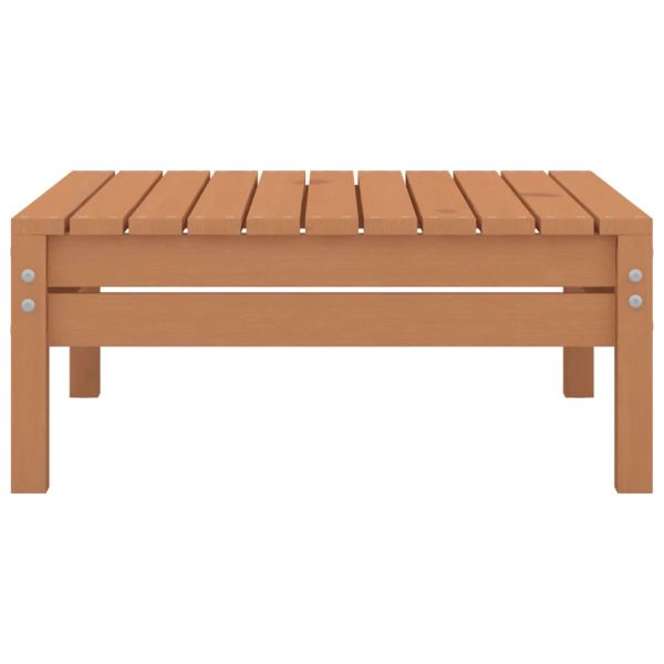 Градински лаундж комплект, 8 части, меденокафяв, бор масив