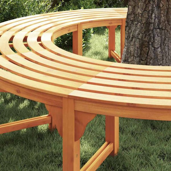 Дървесен бенч 2 pcs Естествен 160 x 80 x 45 см