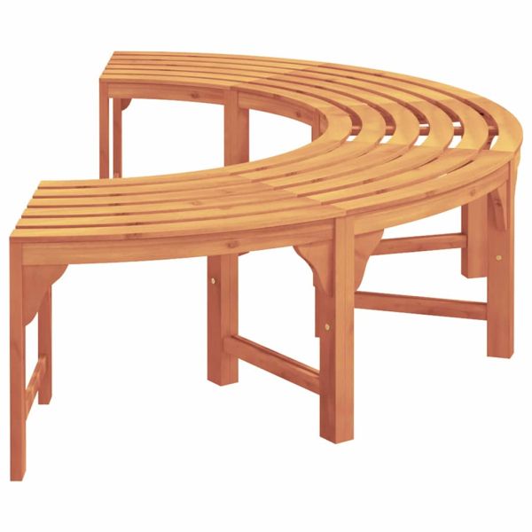 Дървесен бенч 2 pcs Естествен 160 x 80 x 45 см