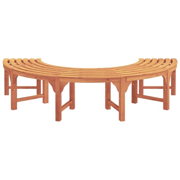 Дървесен бенч 2 pcs Естествен 160 x 80 x 45 см