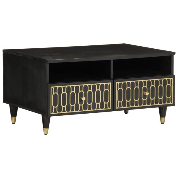 Маса за кафе, 80x54x40 см, мангово дърво масив