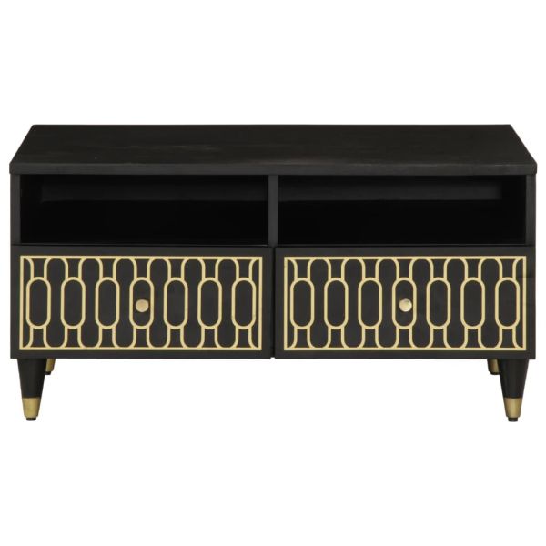 Маса за кафе, 80x54x40 см, мангово дърво масив