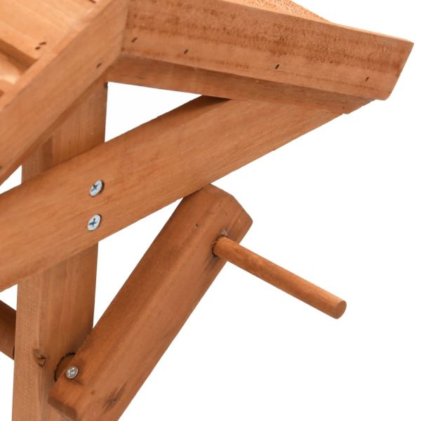 Градински декоративен кладенец плантер, 40x40x84 см, чам