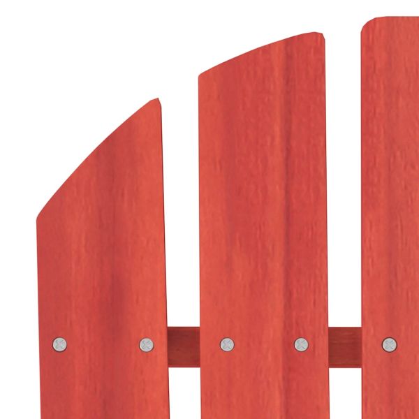 Градински стол "Адирондак", чам масив, червен