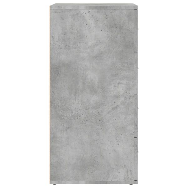 Сайдборди, 2 бр, бетонно сиви, 60x39x80 см, инженерно дърво