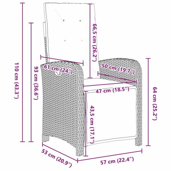 Комплект за хранене в градината 3 pcs Бежово полиратан