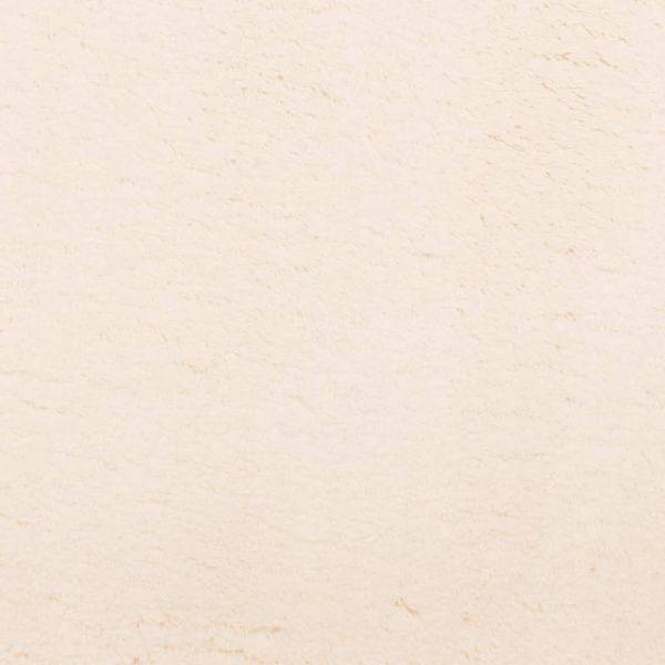 Килим HUARTE с къс косъм, мек и миещ се, бежов, Ø 80 см