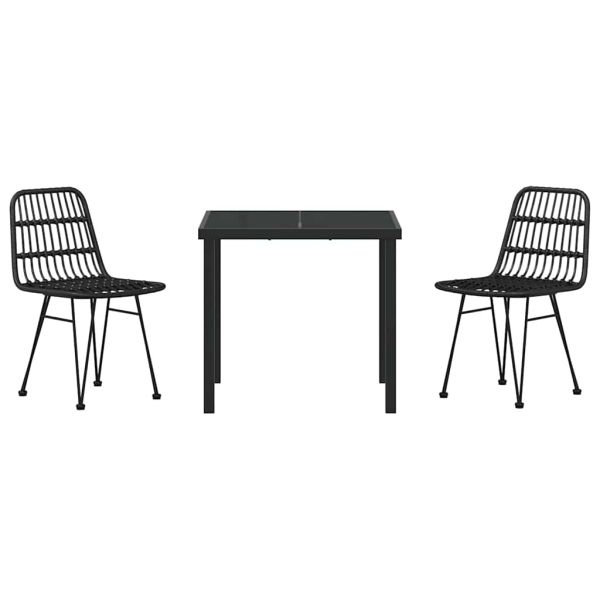 Комплект за хранене в градината 3 pcs Черно