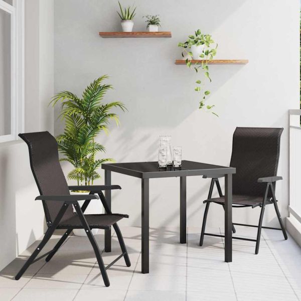 Комплект за хранене в градината 3 pcs Черно кафе