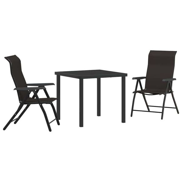 Комплект за хранене в градината 3 pcs Черно кафе
