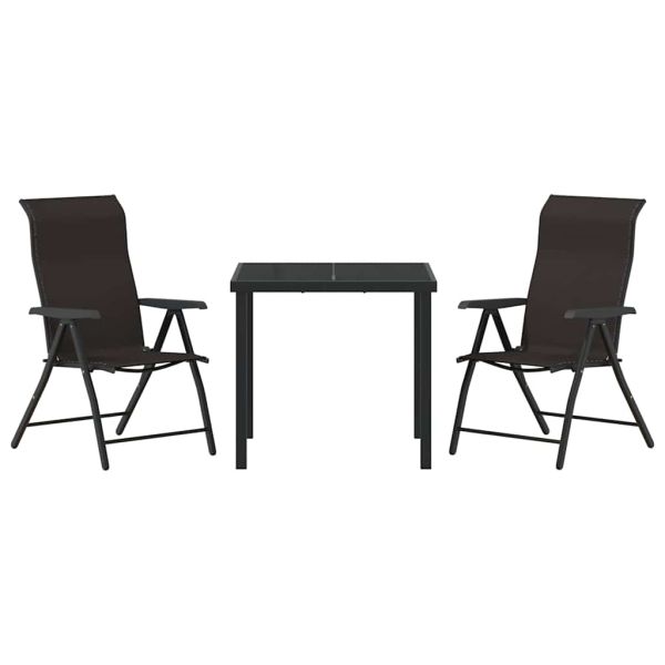 Комплект за хранене в градината 3 pcs Черно кафе