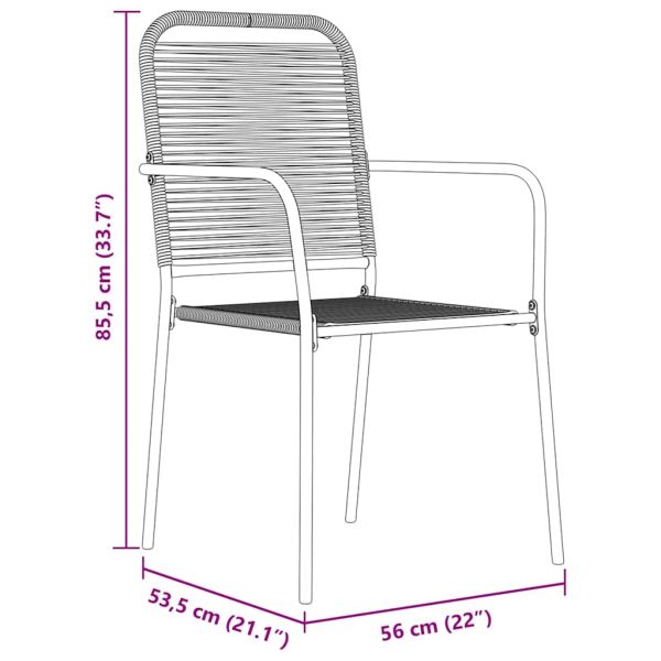 Комплект за хранене в градината 5 pcs Черно