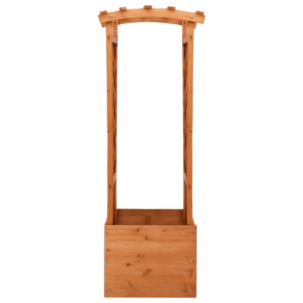 Плантер с решетка и арка, 49x39x130 см, чам