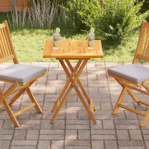 Плот за маса, тиково дърво масив, 60x60x2,5 cм