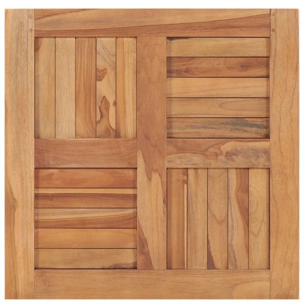 Плот за маса, тиково дърво масив, 60x60x2,5 cм