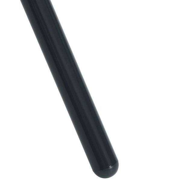 Стифиращи градински столове 5 части антрацит боядисана стомана