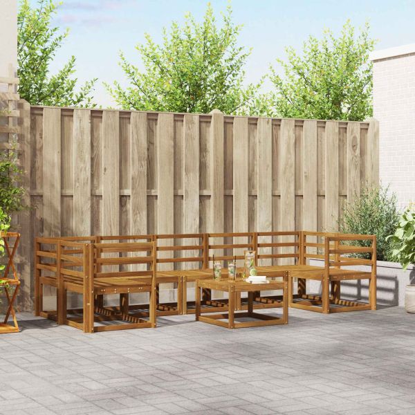 Комплект дивани за открито 8 pcs Естествен