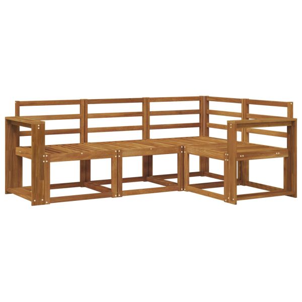 Комплект дивани за открито 4 pcs Естествен