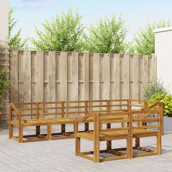 Комплект дивани за открито 8 pcs Естествен