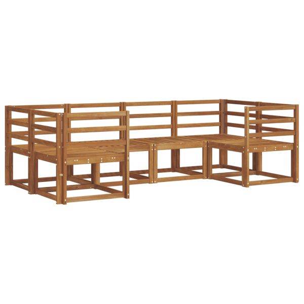 Комплект дивани за открито 6 pcs Естествен