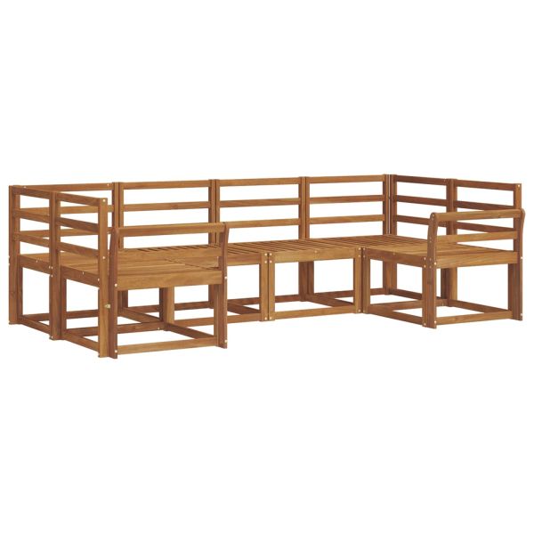 Комплект дивани за открито 6 pcs Естествен